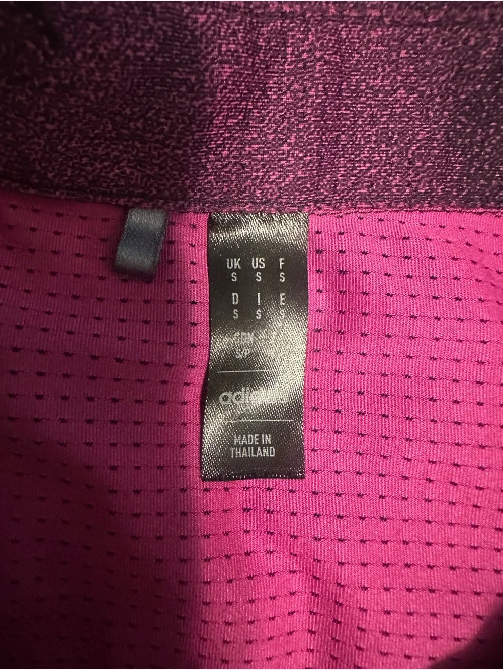 adidas Men's Polo Shirt - Magenta Tie-Dye